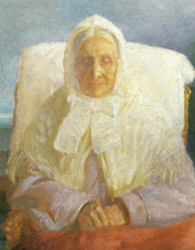 Anna Ancher fru anna hedvig brondum France oil painting art